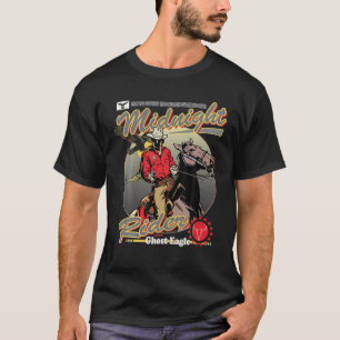 Design Der Mann, der auf einem Pferd reitet, ein V T-Shirt