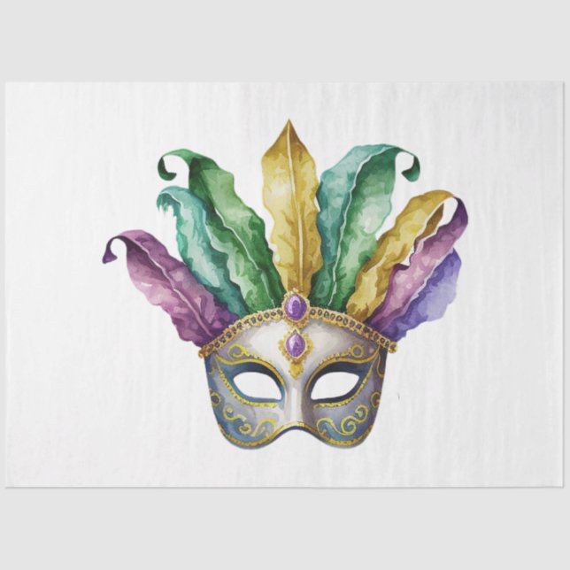 Design der Mardi Gras Mask Serie 21 Seidenpapier (Vorderseite)
