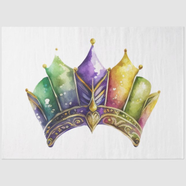 Design der Mardi Gras Mask Serie 28 Seidenpapier (Vorderseite)