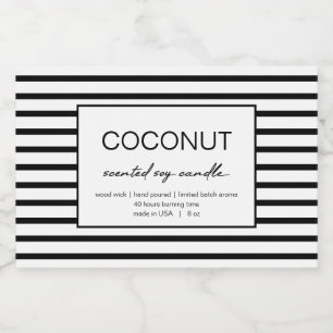 Design der Markenbezeichnungen für Kerzen Lebensmitteletikett