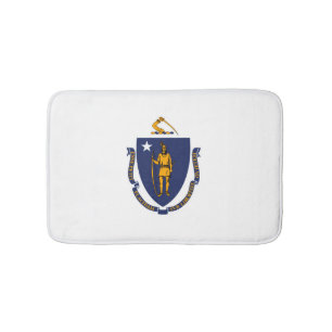 Design der Massachusetts-Staatsflagge Badematte