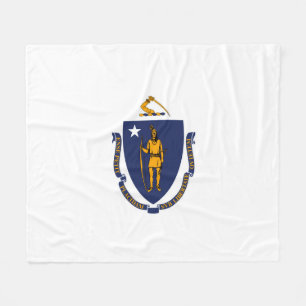 Design der Massachusetts-Staatsflagge Fleecedecke