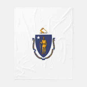 Design der Massachusetts-Staatsflagge Fleecedecke