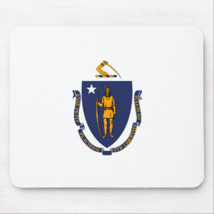 Design der Massachusetts-Staatsflagge Mousepad