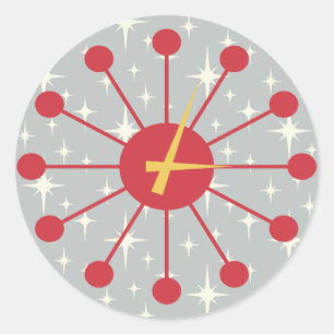 Design der MCM-Sternexplosion für die rückwirkende Runder Aufkleber