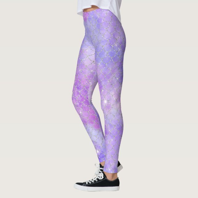 Design der Meerjungfrau-Galaxie-Serie 3 Leggings (Links)