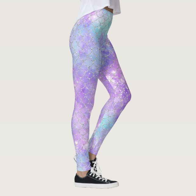 Design der Meerjungfrau-Galaxy-Serie 11 Leggings (Rechts)