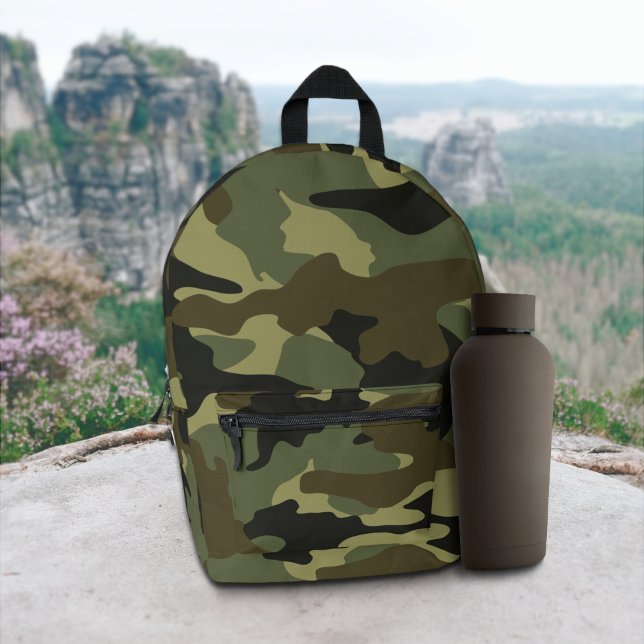 Design der militärischen Camouflage der Green Khak Bedruckter Rucksack (Von Creator hochgeladen)