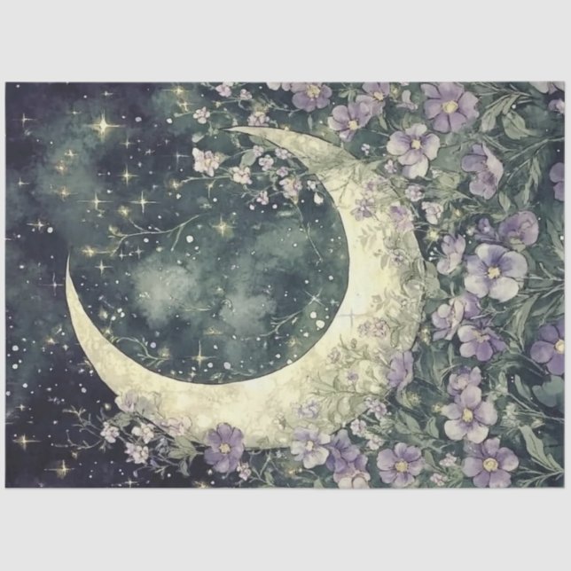 Design der Mond-Serie #2 Seidenpapier (Vorderseite)