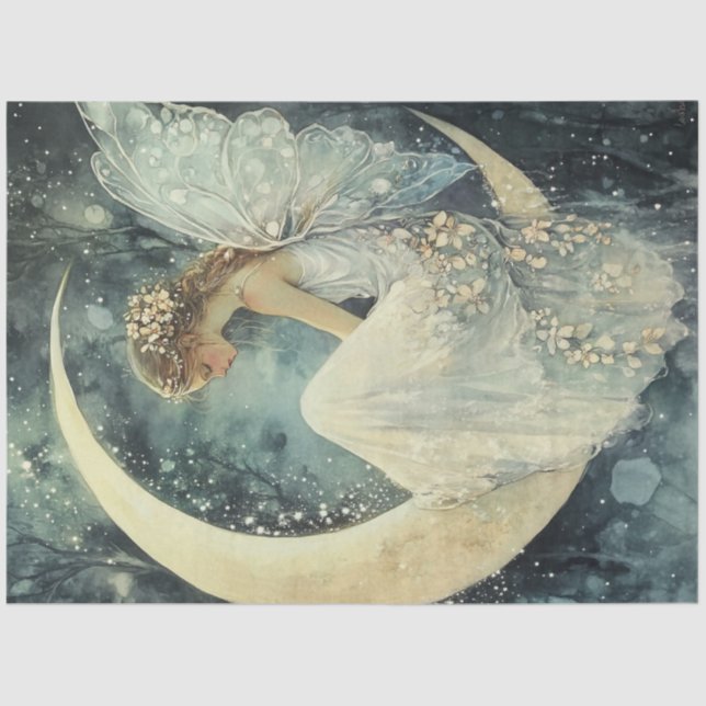 Design der Mond-Serie #4 Seidenpapier (Vorderseite)