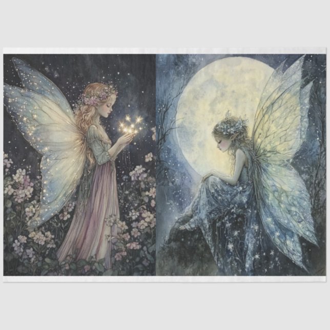 Design der Mond-Serie #7 Seidenpapier (Vorderseite)