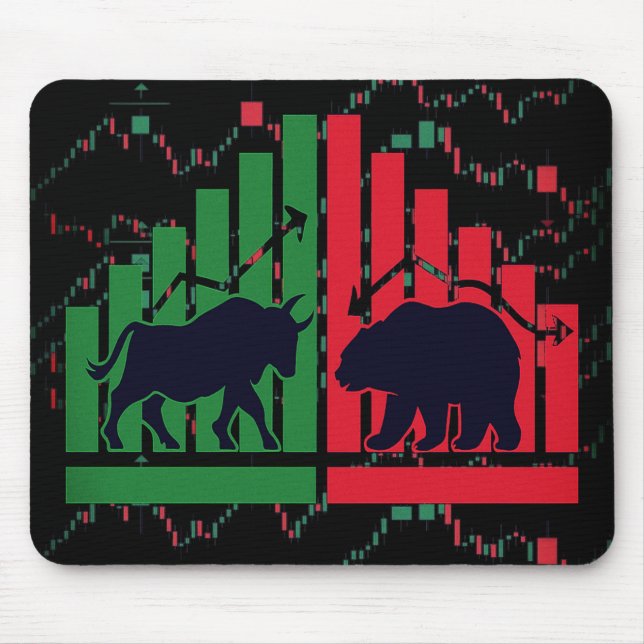 Design der Mousepad Candlestick Chart - Für Händle (Vorne)