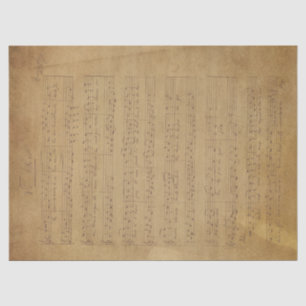 Design der Musik- und Rose 10 Seidenpapier