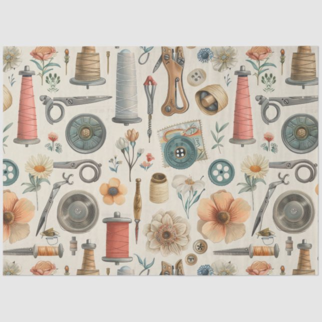 Design der nächsten Junk Journal-Serie #1 Seidenpapier (Vorderseite)