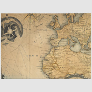 Design der Nautic Map Serie 6 Seidenpapier