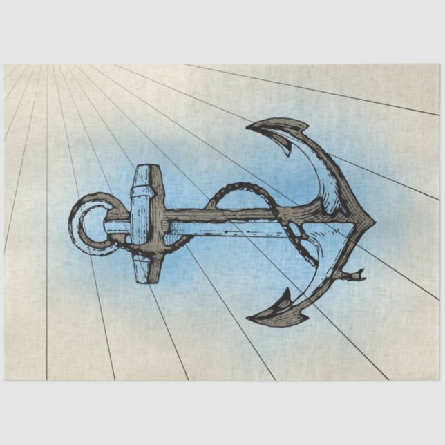 Design der Nautic-Serie 16 Seidenpapier (Vorderseite)