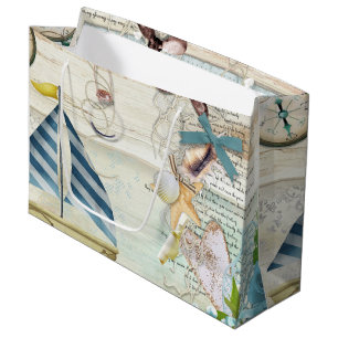 Design der Nautik-Serie 5 Große Geschenktüte