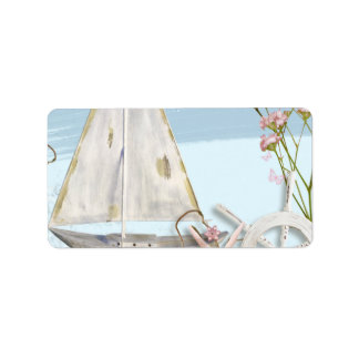 Design der Nautikreihe 3 Adressaufkleber