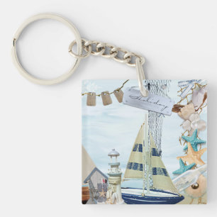 Design der Nautikserie 4 Schlüsselanhänger
