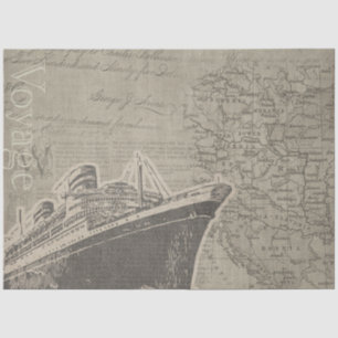 Design der Nautischen Serie 18 Seidenpapier
