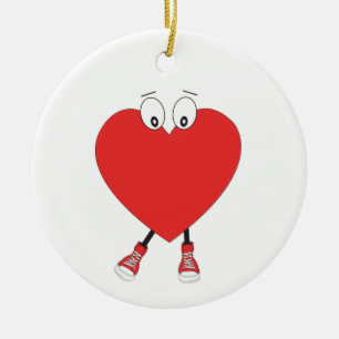 Design der Niedlichen Liebe in der Herzform Keramik Ornament