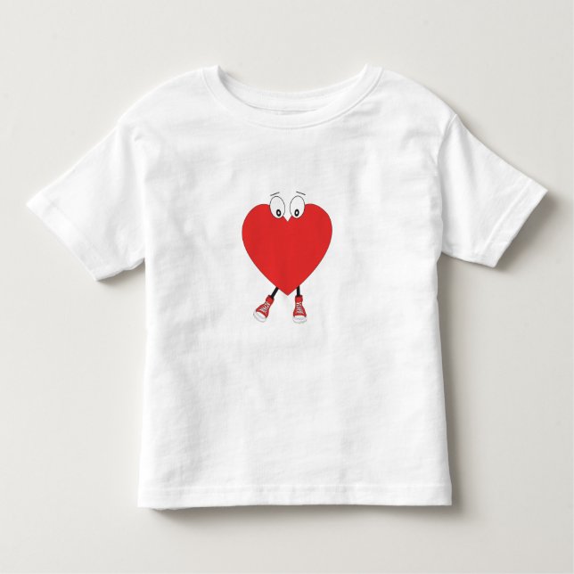 Design der Niedlichen Liebe in der Herzform Kleinkind T-shirt (Vorderseite)