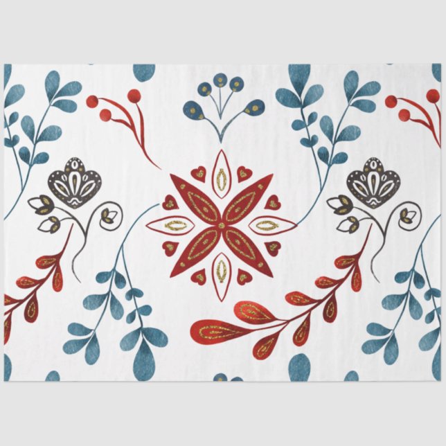Design der Nordic Tile Serie 5 Seidenpapier (Vorderseite)