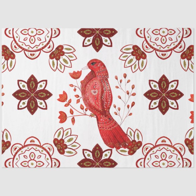 Design der Nordic Tile Serie für Weihnachten 20 Seidenpapier (Vorderseite)