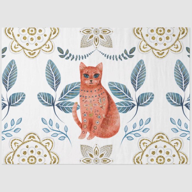 Design der Nordic Tile Serie für Weihnachten 21 Seidenpapier (Vorderseite)