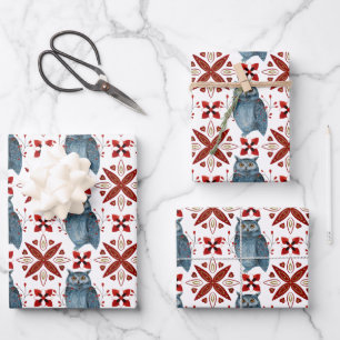 Design der Nordic Tile Series 2 Geschenkpapier Set