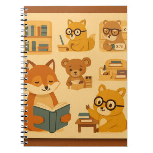 Design der Notebook-Abdeckung für niedliche Lesege Notizblock
