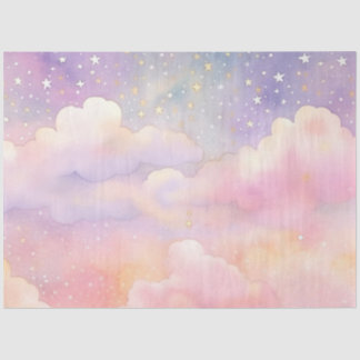 Design der pastellfarbenen Cloud-Serie 1 Seidenpapier