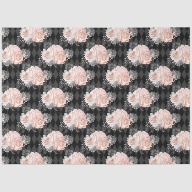 Design der Peach- und Silver-Serie 12 Seidenpapier (Vorderseite)