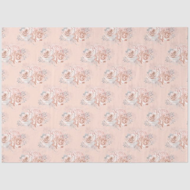 Design der Peach- und Silver-Serie 15 Seidenpapier (Vorderseite)