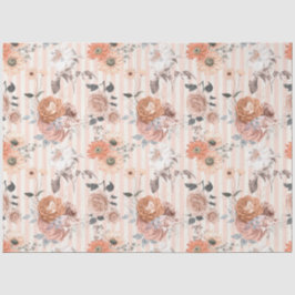 Design der Peachy Floral Series 3 Seidenpapier