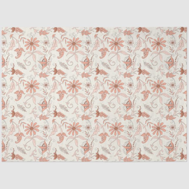 Design der Peachy Floral Series 7 Seidenpapier (Vorderseite)