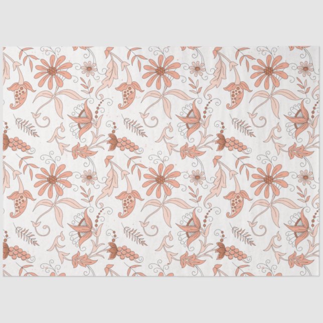 Design der Peachy Floral Series 9 Seidenpapier (Vorderseite)