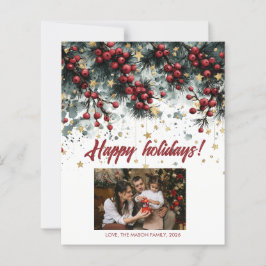 Design der personalisierten Happy Holidays Card