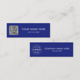 Design der personalisierten Navy Blue Mini-Calling Telefonnummerkarte
