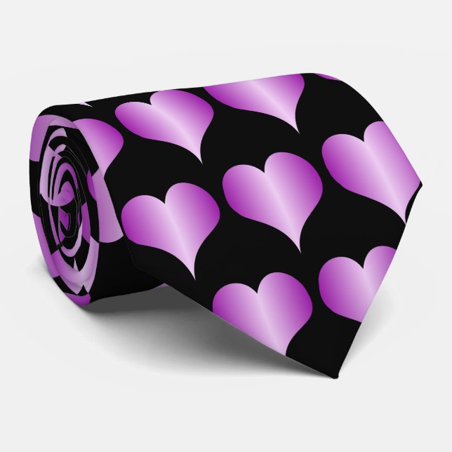 Design der Purple Hearts Krawatte (Gerollt)