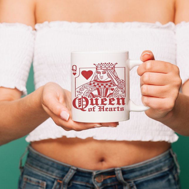 Design der Queen of Hearts Card Kaffeetasse (Von Creator hochgeladen)