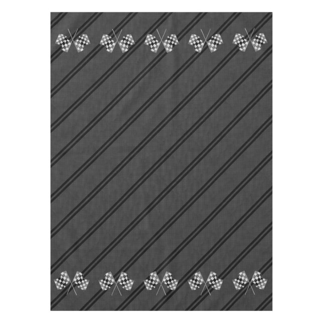 Design der Racing-Flags auf der Carbon-Faserart Tischdecke (Vorderseite)