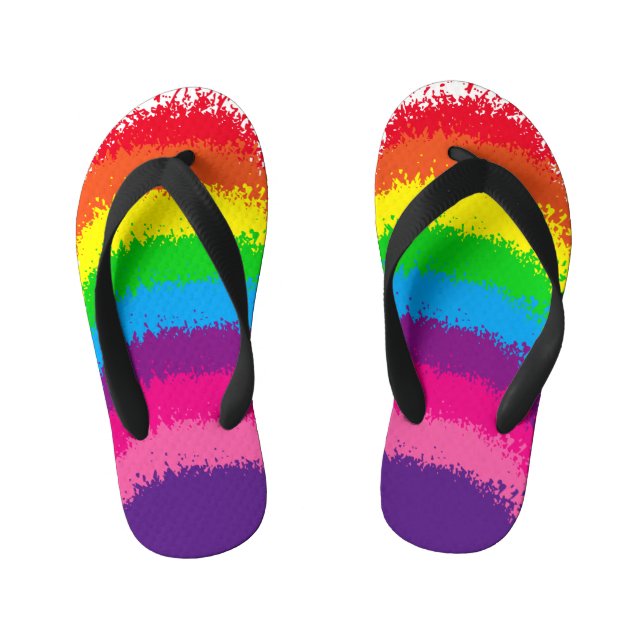 Design der Rainbow-Segelfarben Kinderbadesandalen (Fußbett)