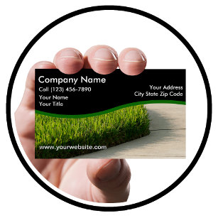 Design der Rasenpflege-Dienste Visitenkarte