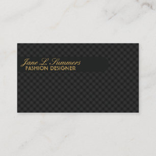 Design der Raute (schwarz) Visitenkarte