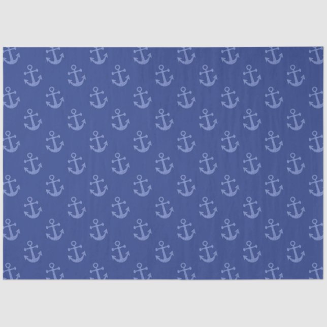 Design der Red and Navy Nautical Series 12 Seidenpapier (Vorderseite)