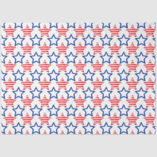 Design der Red White and Blue Serie 15 Seidenpapier