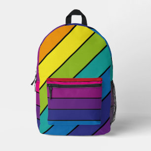 Design der Regenbogenfarben Bedruckter Rucksack