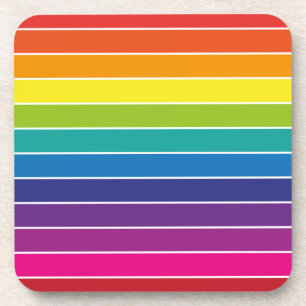 Design der Regenbogenfarben Getränkeuntersetzer