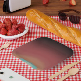 Design der Regenbogenkunst im Südwesten der Wüste Pappteller